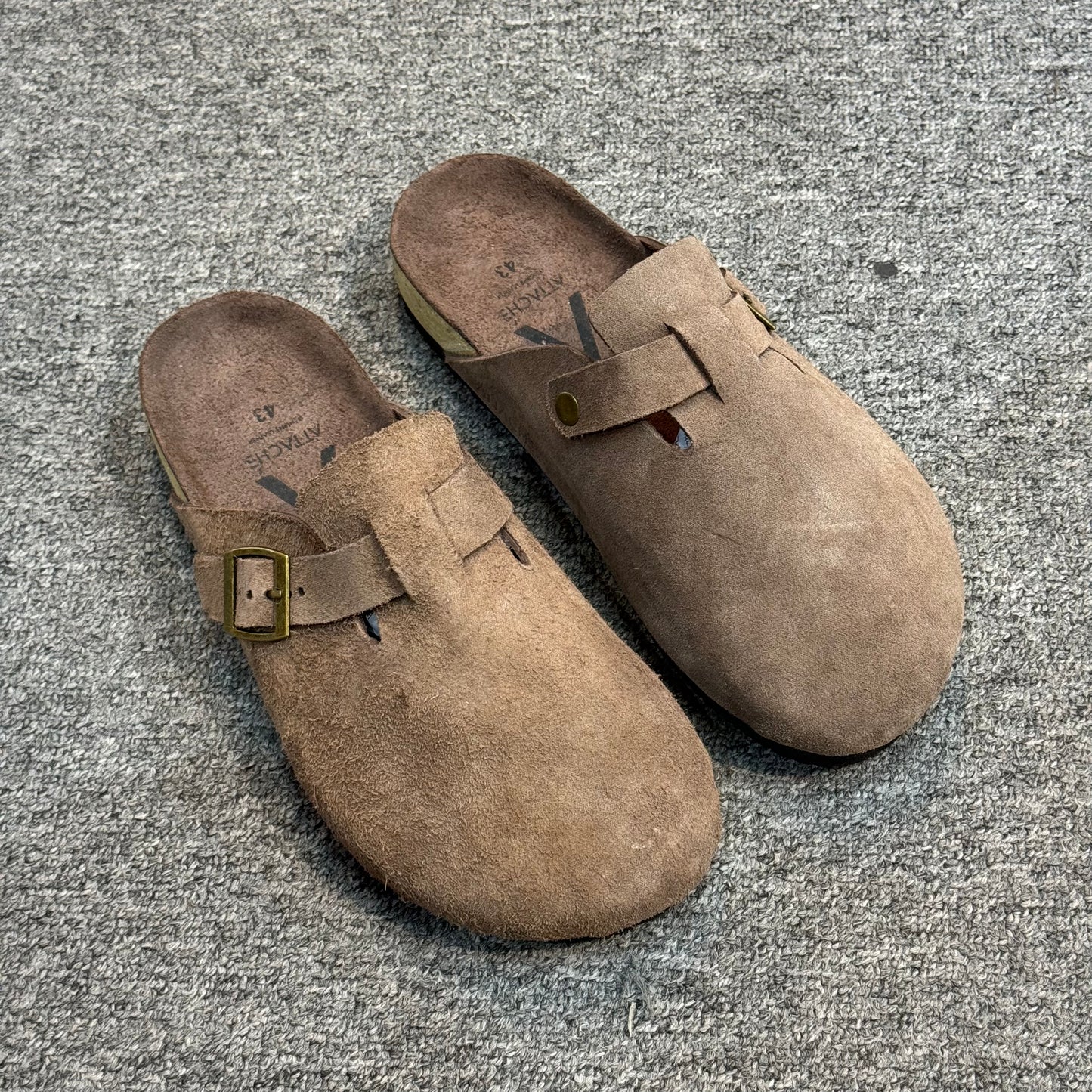 Clogs Premium Mocha Genuine Suede Leather