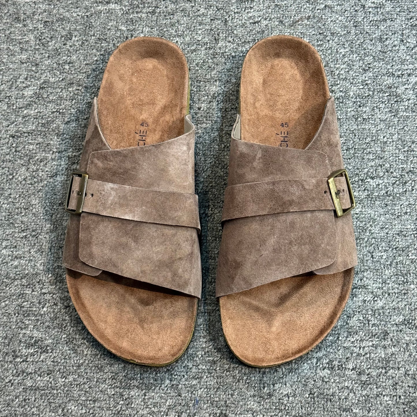 Passeo Mocha Genuine Suede Leather - Size 45