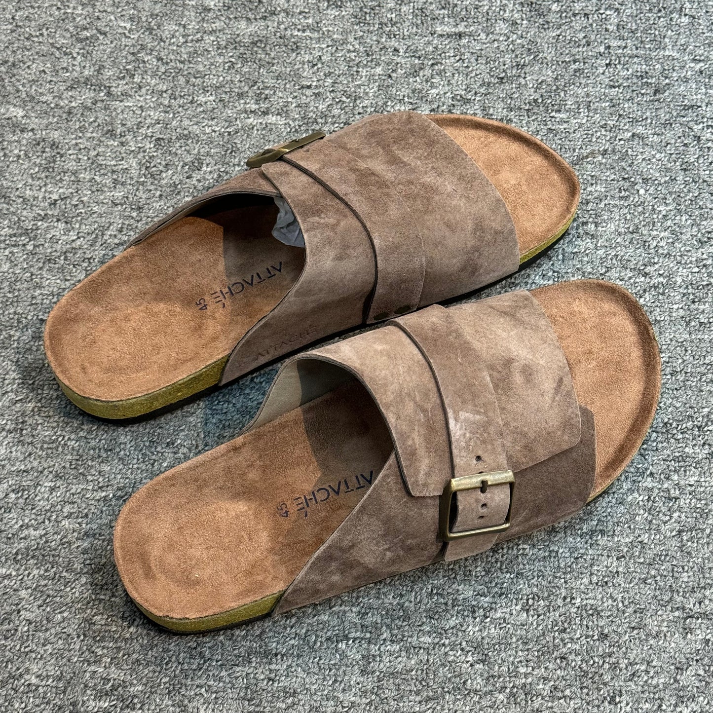 Passeo Mocha Genuine Suede Leather - Size 45