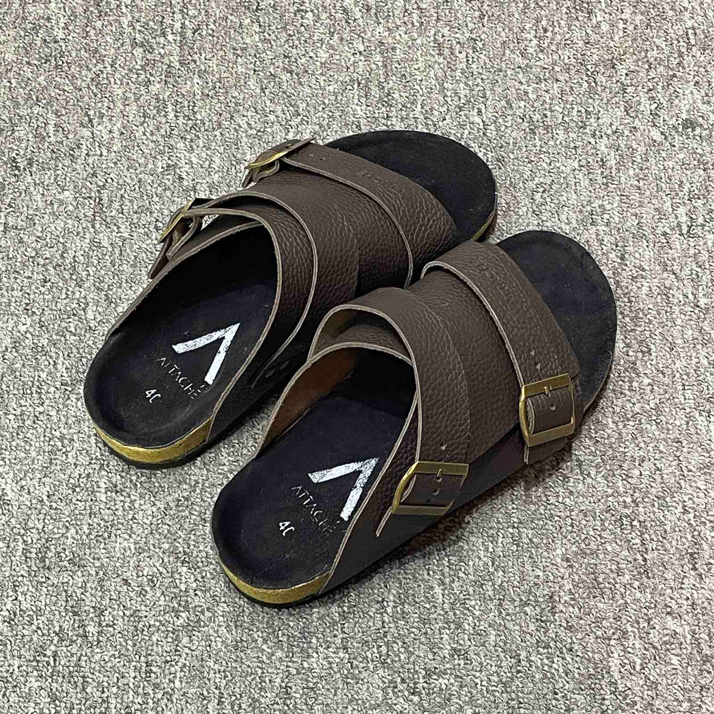 Passeo Double Buckle “Tumbled Coffee Black”