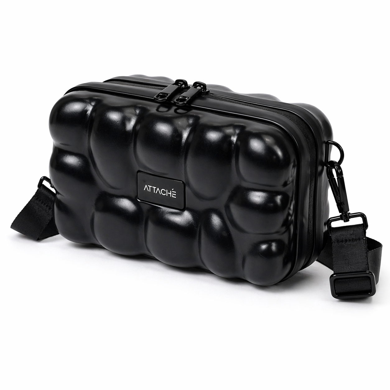 Black Bubble Hardshell Mini Luggage Bag