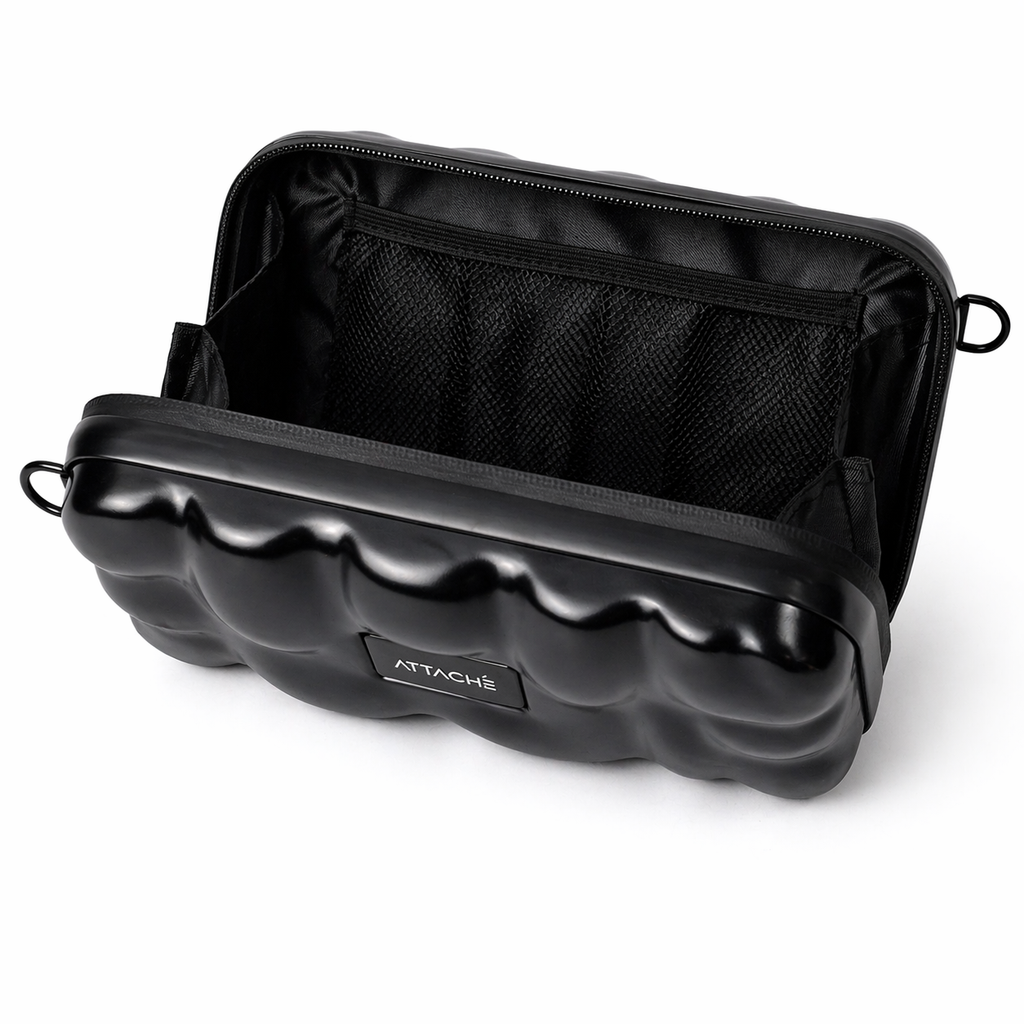 Black Bubble Hardshell Mini Luggage Bag