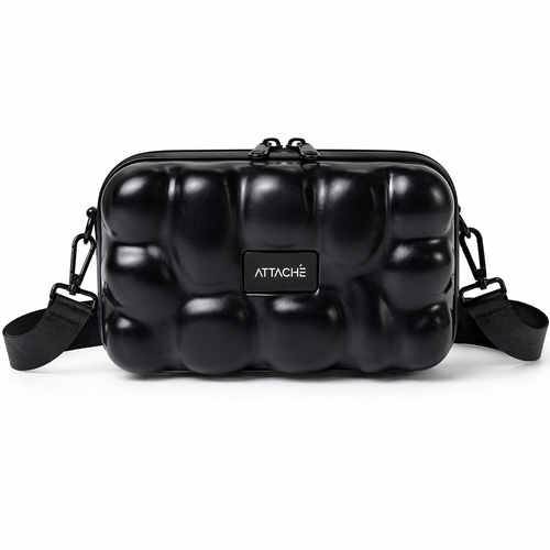 Black Bubble Hardshell Mini Luggage Bag