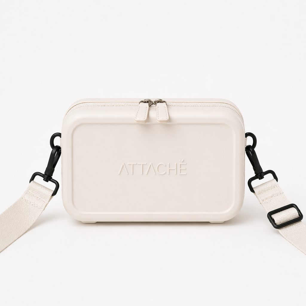 V2 OffWhite Hardshell Mini Luggage Bag