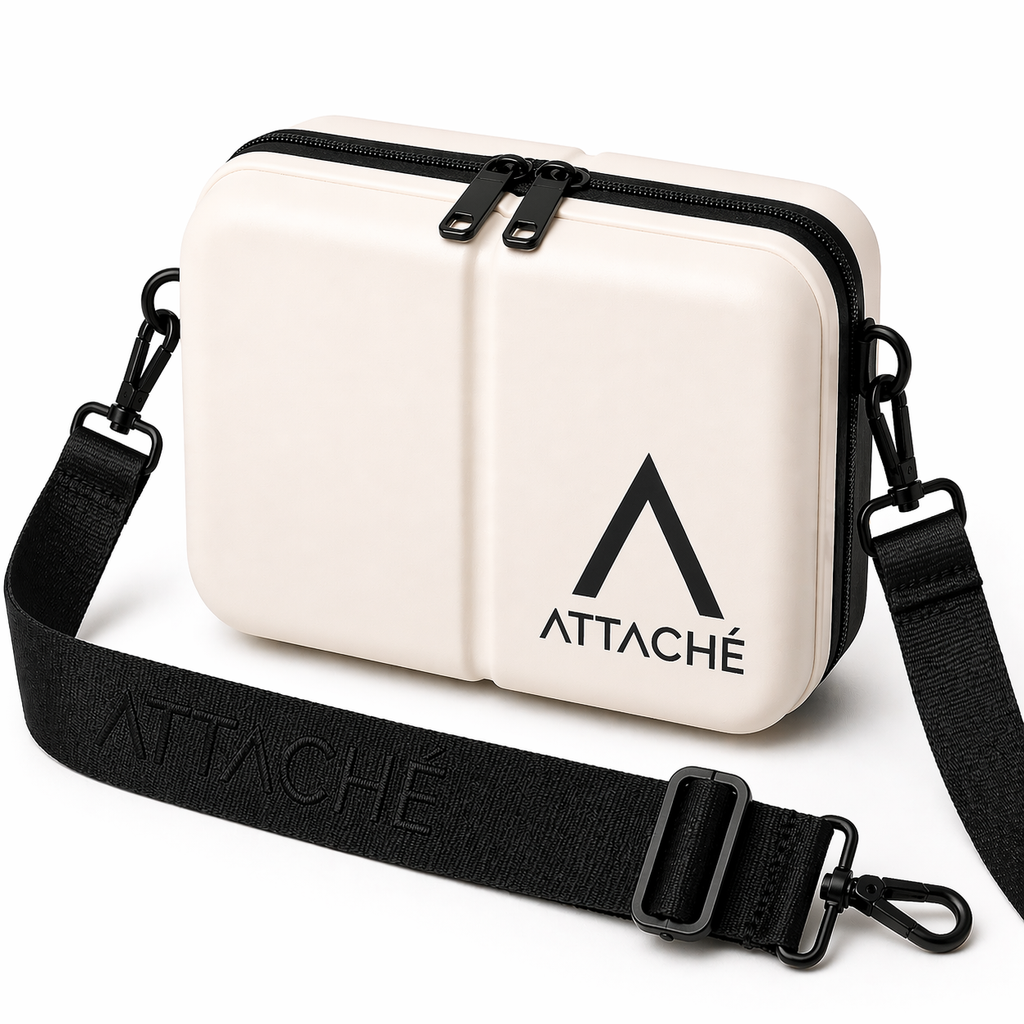Flip OffWhite Hardshell Mini Luggage Bag