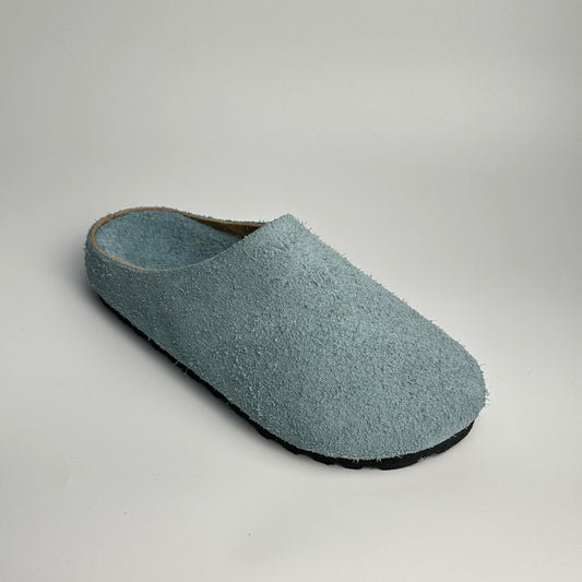 Size 37 Last Pair - Premium Mule Genuine Suede Leather “Vintage Aqua Limited” SALE