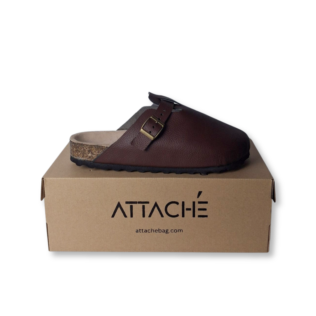 Size 43 - Clogs Brown Grain Leather