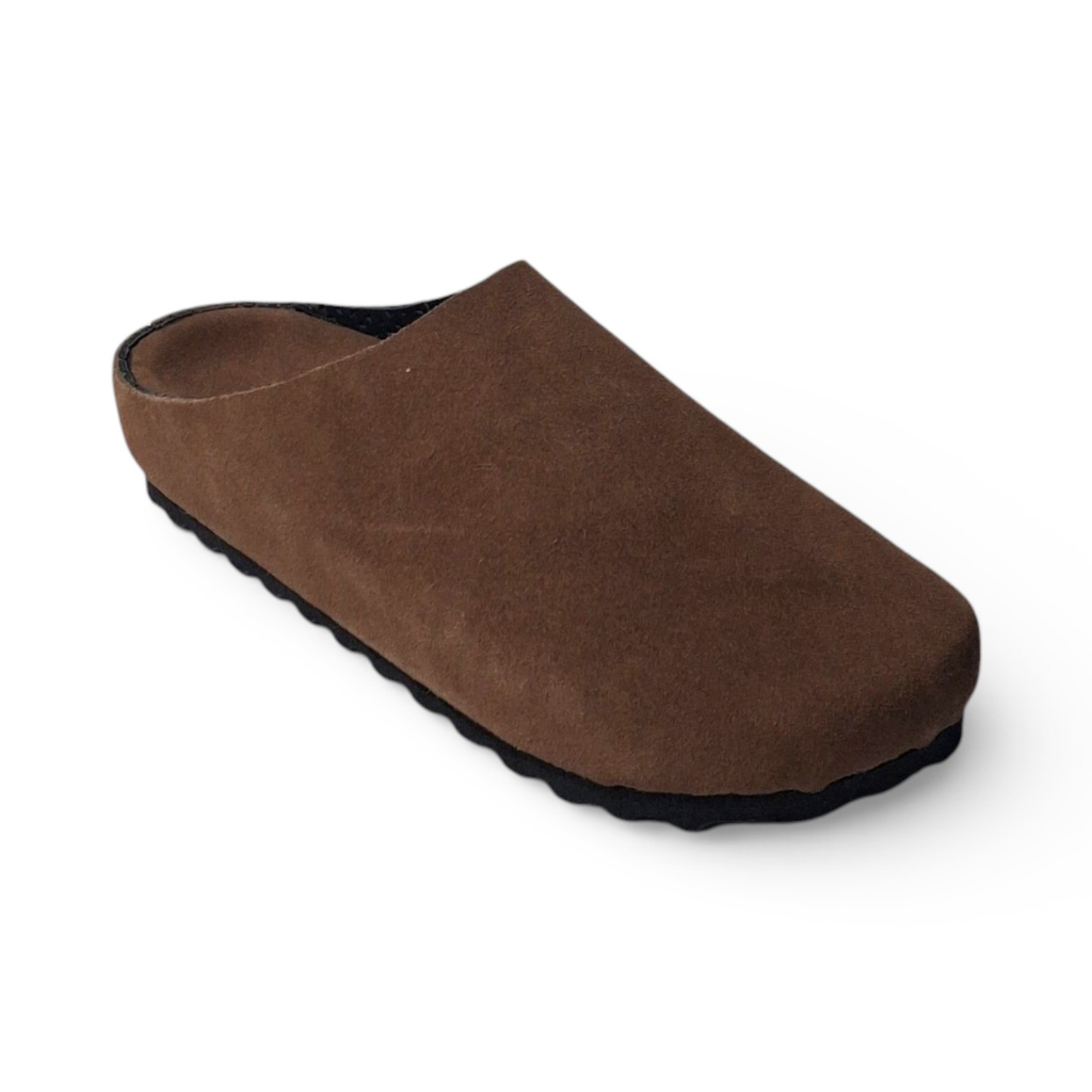 Mule Mocha Suede Leather