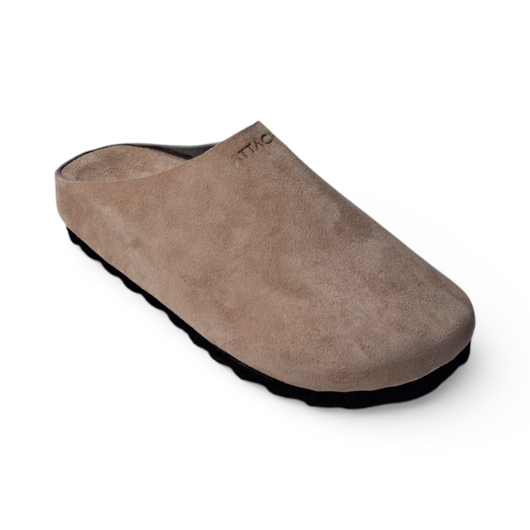 Mule Nude Suede Leather