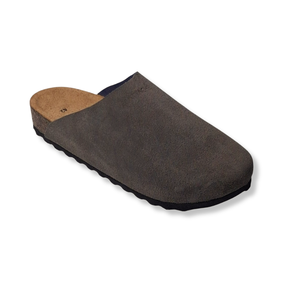 Mule V2 Smoke Gray Suede Leather