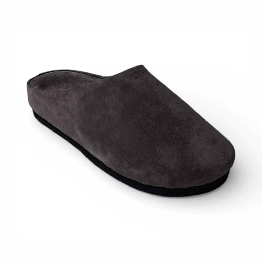 Size 36 - Mule Dark Gray Suede Leather