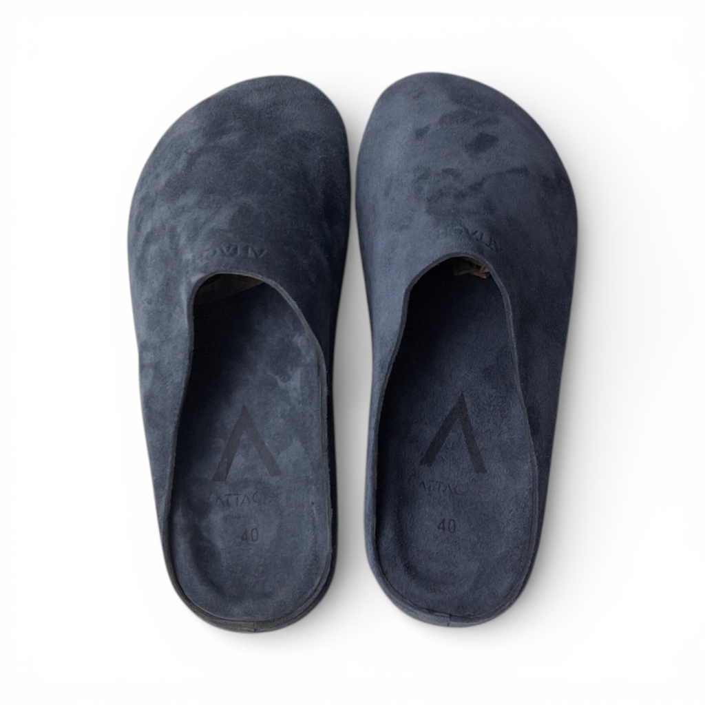 Size 40 - Mule Navy Gray V1 Suede Leather