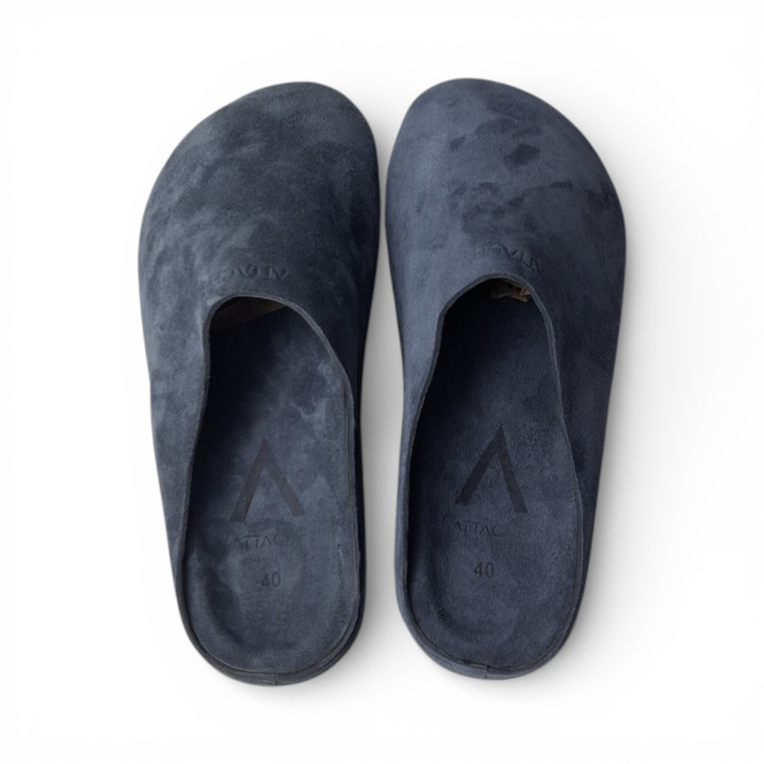 Size 40 - Mule Navy Gray V1 Suede Leather