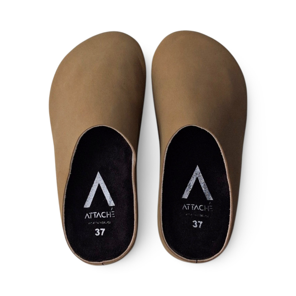 Size 37 - Mule Tan Napa Leather