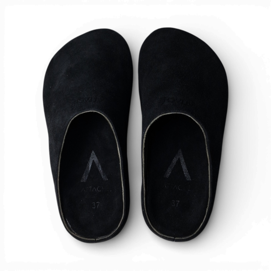 Mule Blackout Suede Leather