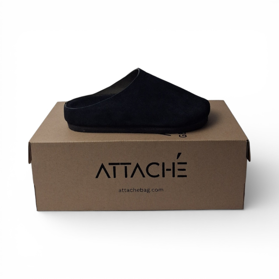 Mule Blackout Suede Leather