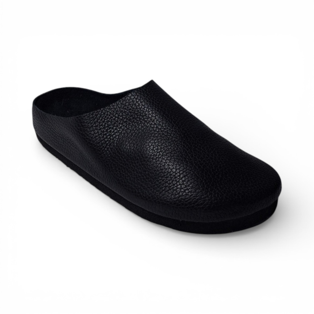 Mule Blackout Grain Leather