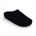 Mule Black Mesh Leather