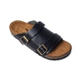 Passeo Double Buckle 2026 Black Grain Leather
