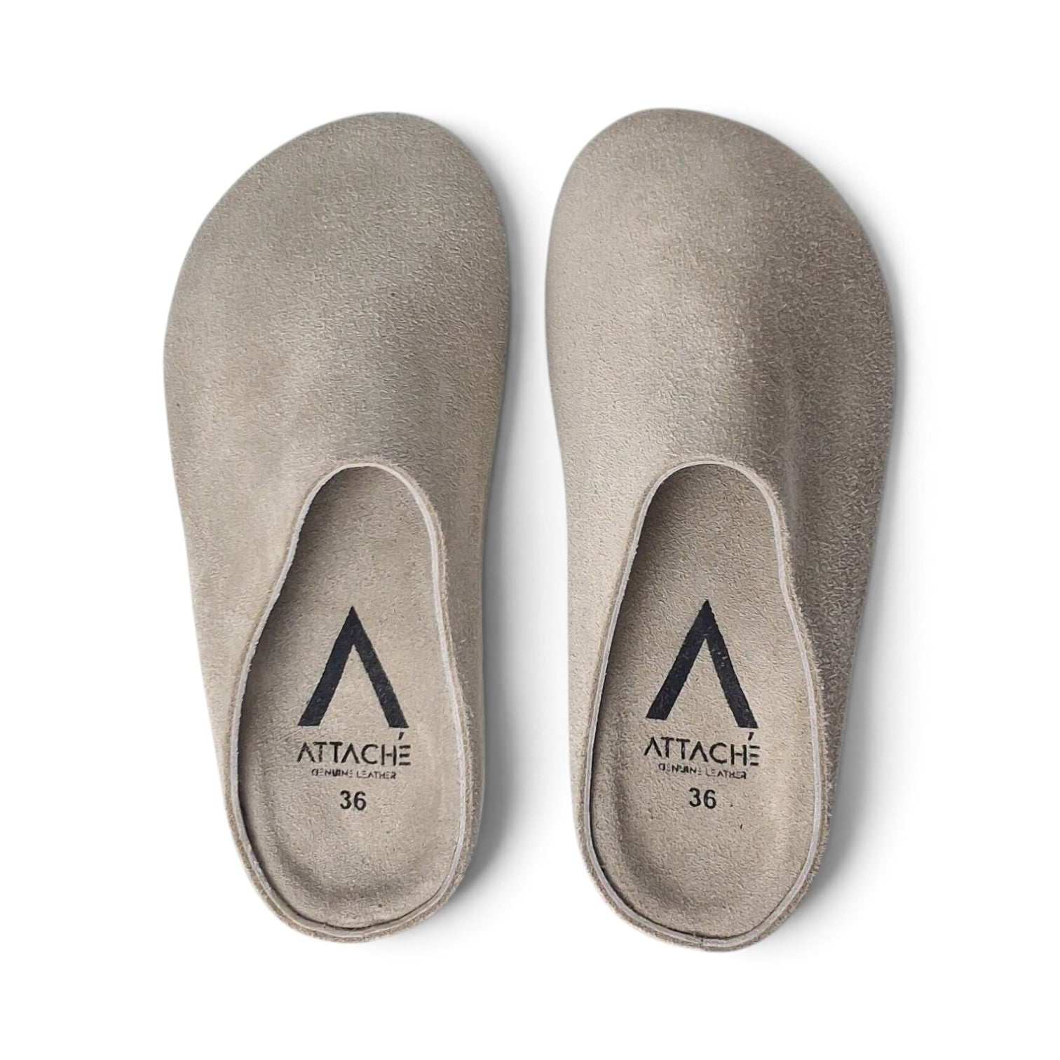 Mule OffWhite Suede Leather