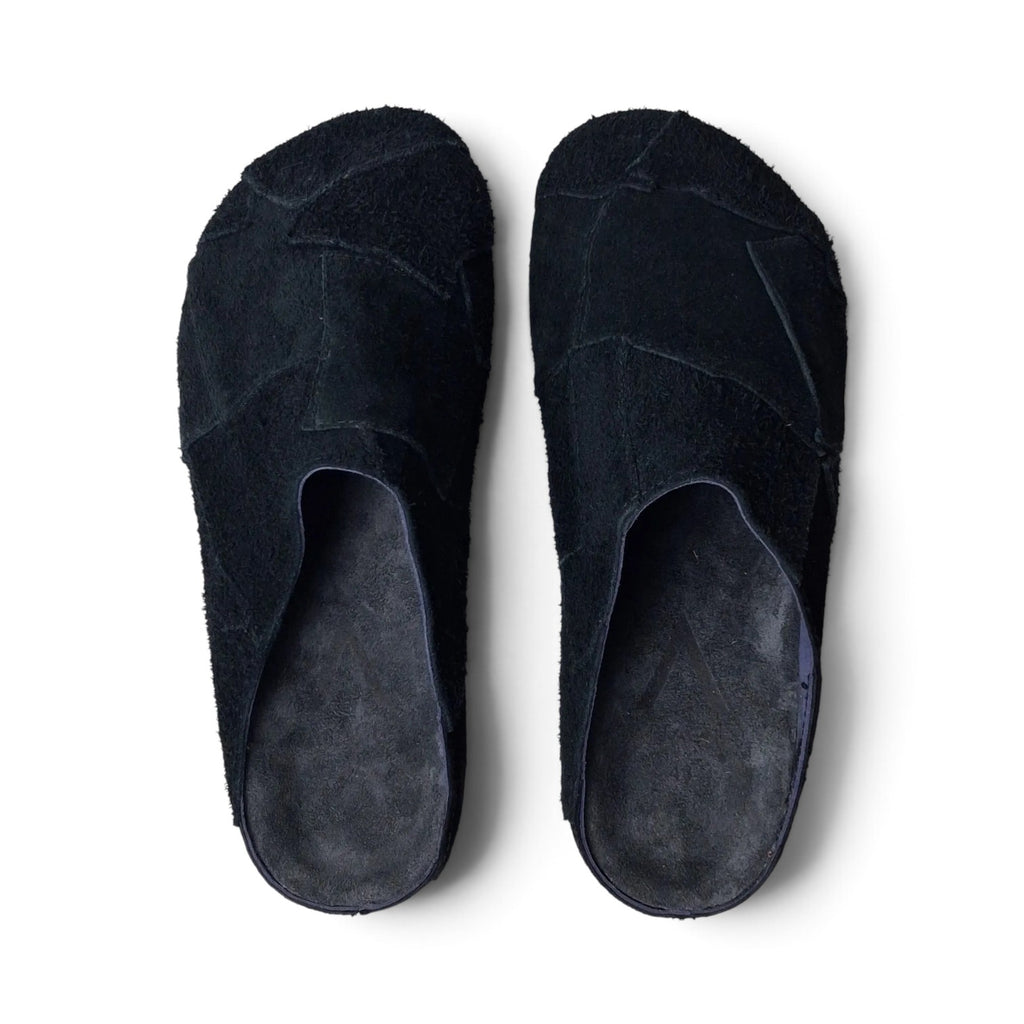 Mule Recrafted Black Cowhide Leather