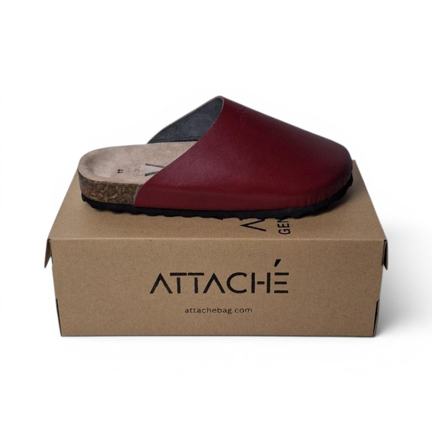 Mule V2 Red Napa Leather