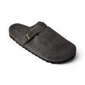 Clogs Smoke Gray Suede Leather