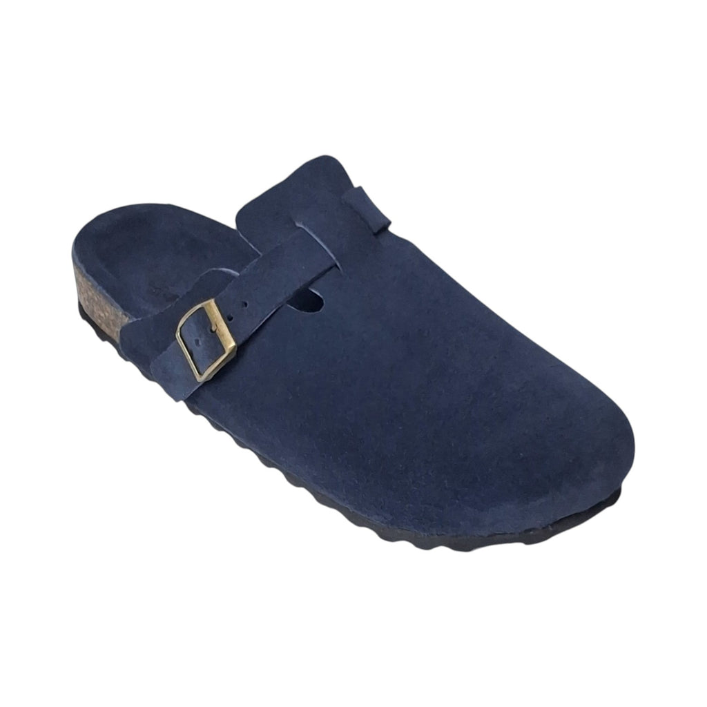Clogs Midnight Gray Suede Leather