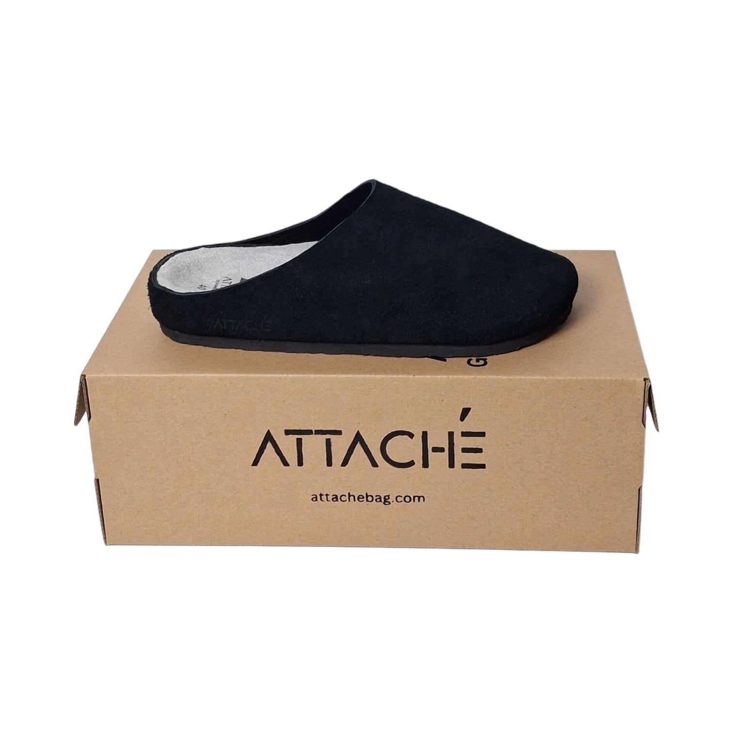 SALE: Mule Black Suede Leather