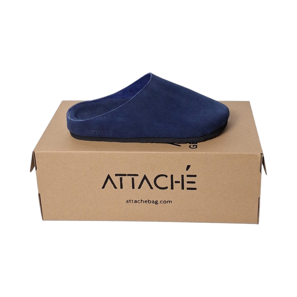 Clogs Midnight Gray Suede Leather