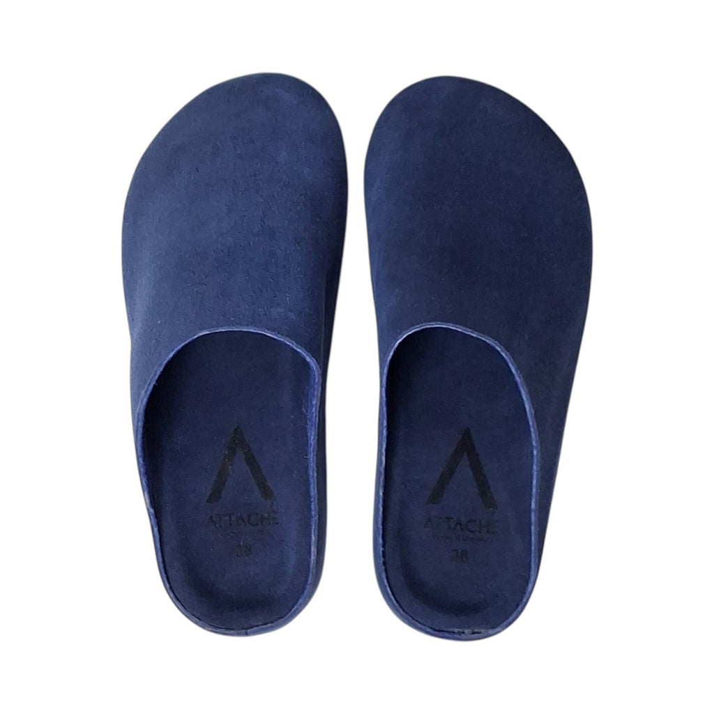 SALE: Mule Coastal Navy Suede Leather
