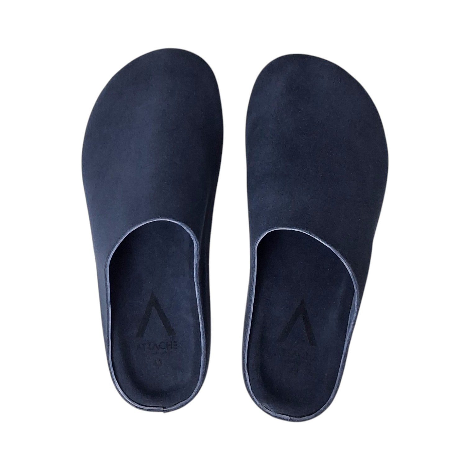 Mule Midnight Navy Suede Leather