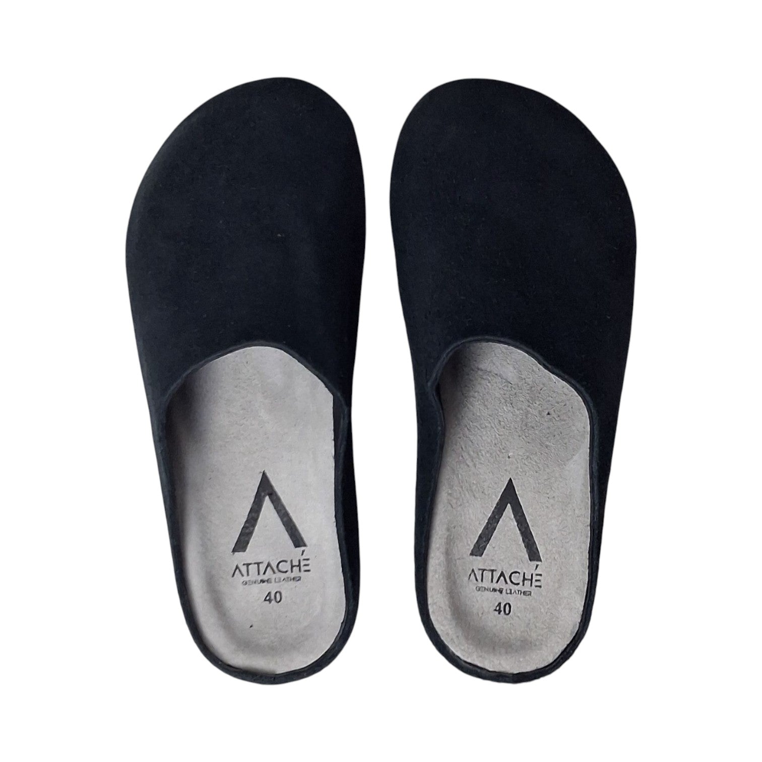 SALE: Mule Black Suede Leather