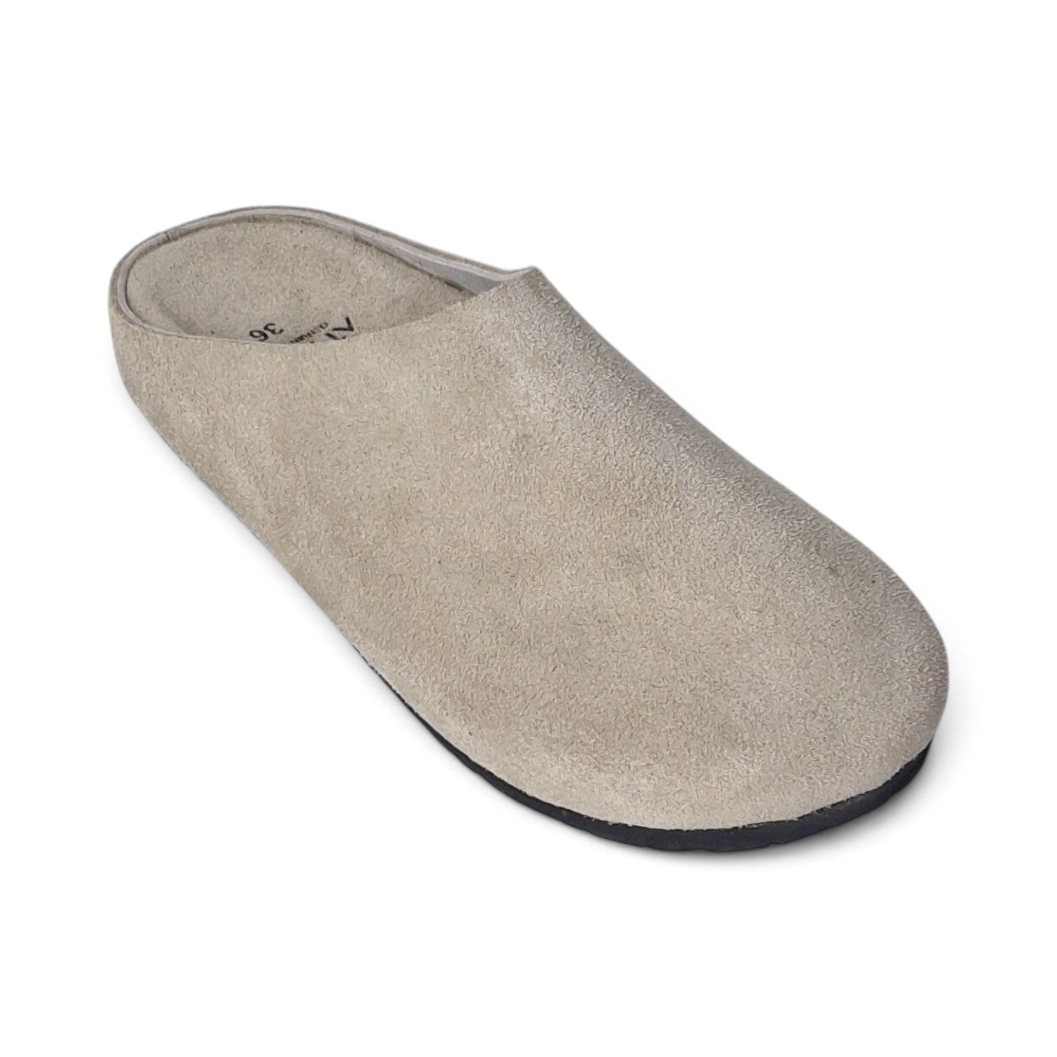 Mule OffWhite Suede Leather