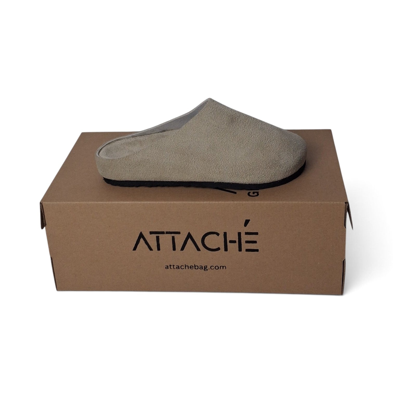 Mule OffWhite Suede Leather