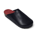 Mule V2 Black Grain Leather Red Footbed