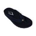 Solis Black Suede Leather Slippers