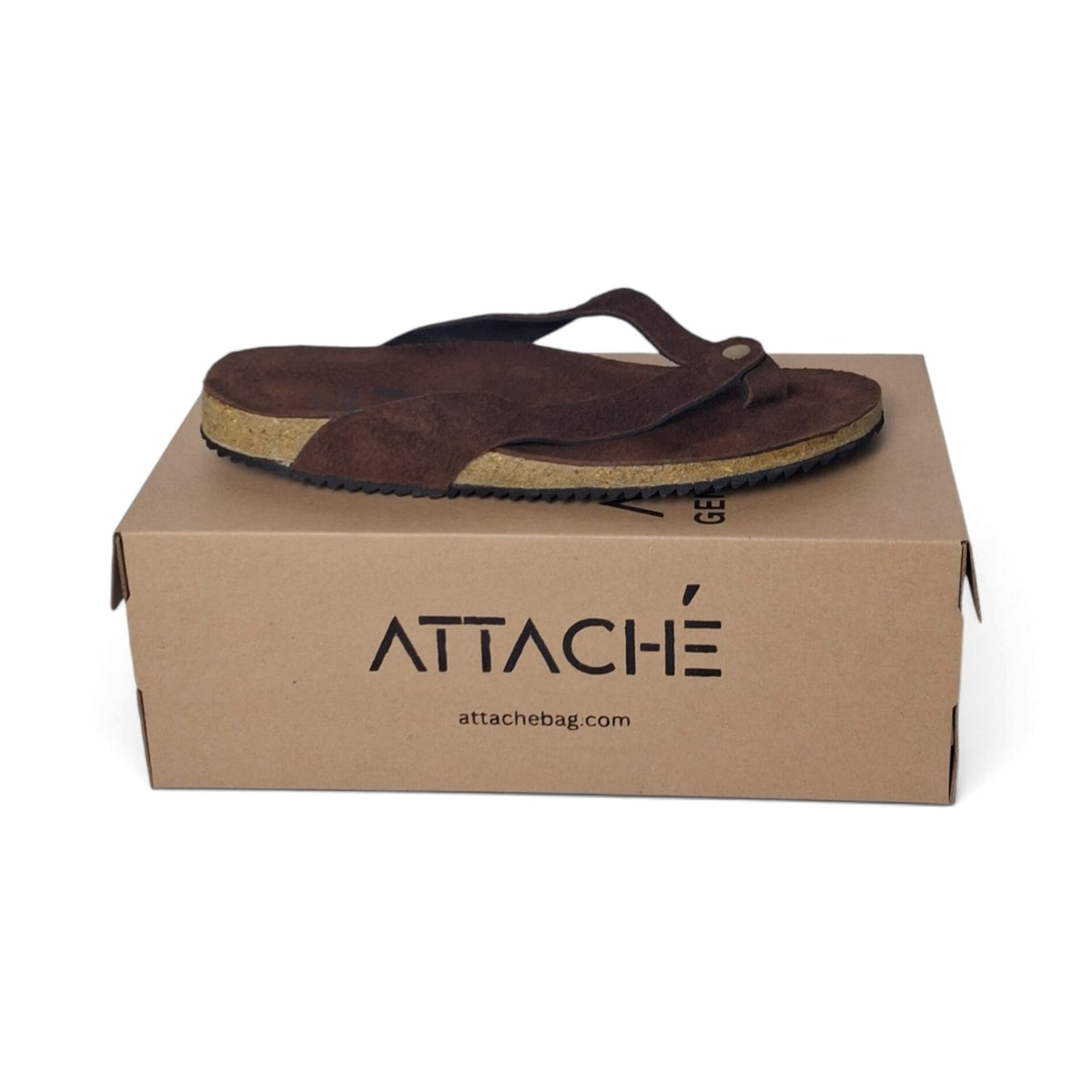 Solis Brown Suede Leather Slippers