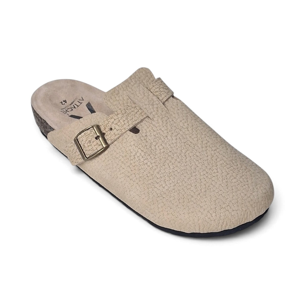 Clogs Knitted Pattern Soft Suede Leather