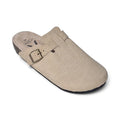 Clogs Knitted Pattern Soft Suede Leather