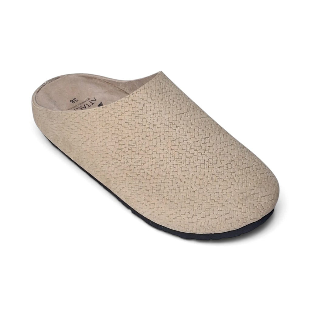 Mule Knitted Pattern Soft Suede Leather