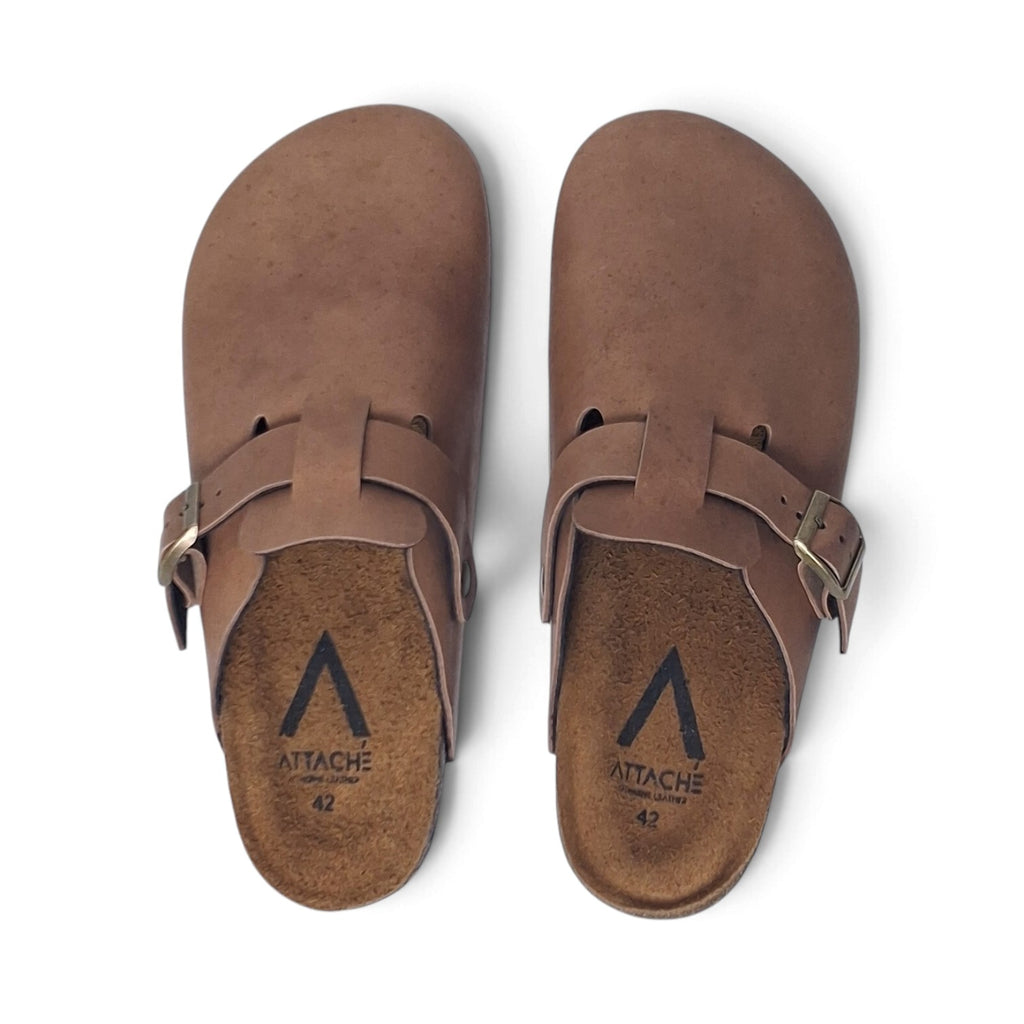 Clogs Vintage Tan Napa Leather